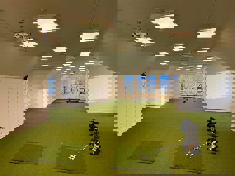 Ny lokal för inomhusträning i klubbhuset